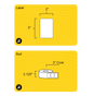 3" x 2" Weatherproof Rectangle Roll Labels - Gloss Inkjet - 3" Core