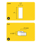 4" x 1.5" Rectangle Roll Labels - Gloss Inkjet - 3" Core
