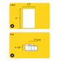 4" x 2.5" Rectangle Roll Labels - Gloss Inkjet - 3" Core