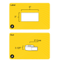 3" x 6" Rectangle Roll Labels - Gloss Inkjet - 3" Core