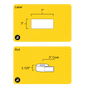 3" x 7" Weatherproof Rectangle Roll Labels - Gloss Inkjet - 3" Core