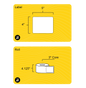 4" x 5" Rectangle Roll Labels - Gloss Inkjet - 3" Core