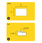 4" x 6" Weatherproof Rectangle Roll Labels - Gloss Inkjet - 3" Core