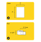 4" x 3" Rectangle Roll Labels - Gloss Inkjet - 3" Core