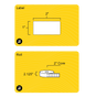 2" x 1" Rectangle Roll Labels - Gloss Inkjet - 2" Core