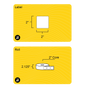 2" x 2" Square Roll Labels - Gloss Inkjet - 2" Core