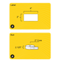 2" x 4" Weatherproof Rectangle Roll Labels - Gloss Inkjet - 2" Core