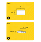 1.5" x 3" Rectangle Roll Labels - Gloss Inkjet - 2" Core