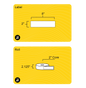 2" x 8" Rectangle Roll Labels - Gloss Inkjet - 2" Core