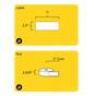 2.5" x 7" Rectangle Roll Labels - Gloss Inkjet - 2" Core