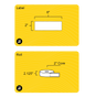 2" x 6" Rectangle Roll Labels - Gloss Inkjet - 2" Core