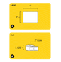 3" x 4" Rectangle Roll Labels - Gloss Inkjet - 2" Core