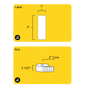 3" x 1" Rectangle Roll Labels - Gloss Inkjet - 2" Core